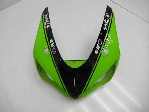 2005-2006 Green Glossy Black Elf Kawasaki ZX6R Motorcycle Fairings Canada