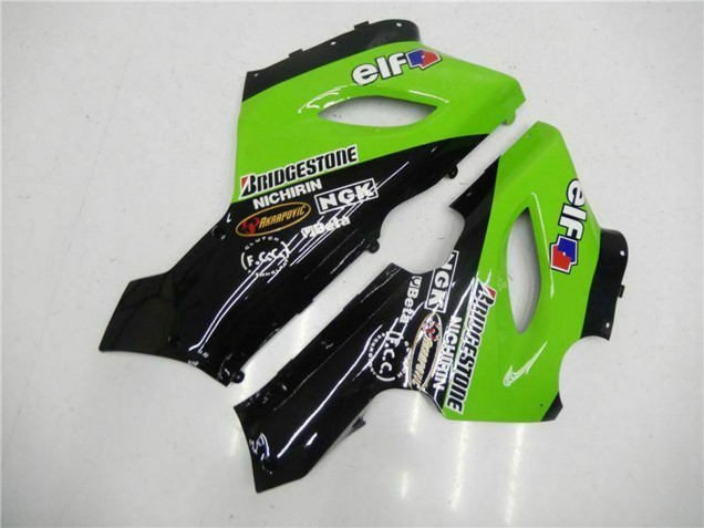2005-2006 Green Glossy Black Elf Kawasaki ZX6R Motorcycle Fairings Canada
