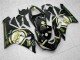 2005-2006 Glossy Black White Gold Lucky Strike Kawasaki ZX6R Motorcycle Fairings Canada