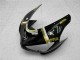 2005-2006 Glossy Black White Gold Lucky Strike Kawasaki ZX6R Motorcycle Fairings Canada