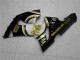 2005-2006 Glossy Black White Gold Lucky Strike Kawasaki ZX6R Motorcycle Fairings Canada