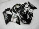 2005-2006 Glossy Black White West Kawasaki ZX6R Motorcycle Fairings Canada
