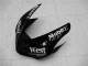 2005-2006 Glossy Black White West Kawasaki ZX6R Motorcycle Fairings Canada
