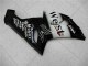 2005-2006 Glossy Black White West Kawasaki ZX6R Motorcycle Fairings Canada