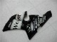 2005-2006 Glossy Black White West Kawasaki ZX6R Motorcycle Fairings Canada