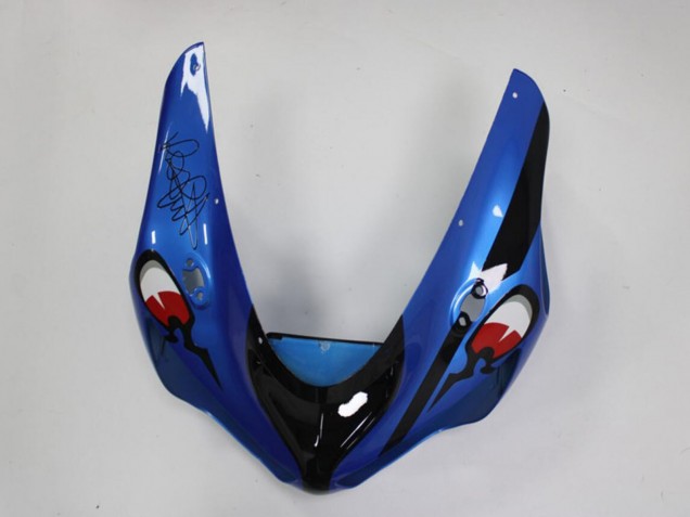 2005-2006 Blue Yellow Black Shark Kawasaki ZX6R Motorcycle Fairings Canada