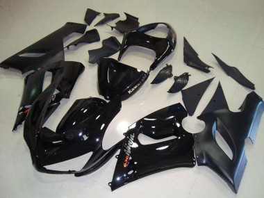 2005-2006 Glossy Black Matte Black Silver Red Kawasaki ZX6R Motorcycle Fairings Canada