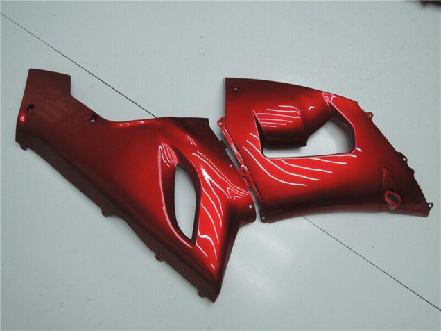 2005-2006 Candy Red Kawasaki ZX6R Motorcycle Fairings Canada