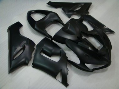 2005-2006 Matte Black Kawasaki ZX6R Motorcycle Fairings Canada