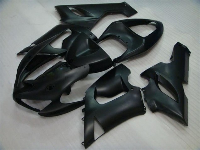 2005-2006 Matte Black Kawasaki ZX6R Motorcycle Fairings Canada