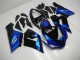 2005-2006 Blue Glossy Black Kawasaki ZX6R Motorcycle Fairing Kits Canada