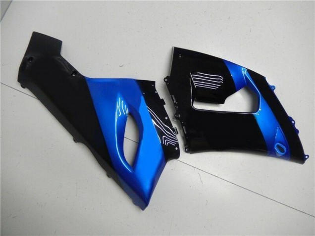 2005-2006 Blue Glossy Black Kawasaki ZX6R Motorcycle Fairing Kits Canada