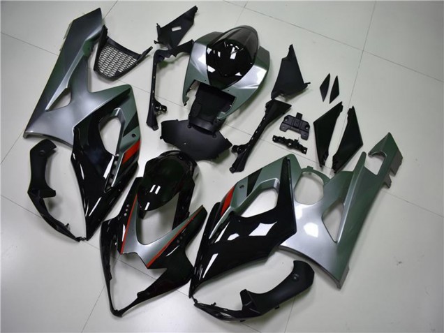 2005-2006 Glossy Black Silver Suzuki GSXR 1000 Motorcycle Fairing Canada