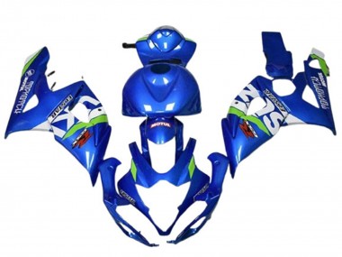 2005-2006 Blue Green White Motul Suzuki GSXR 1000 Motorcycle Fairings Canada