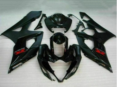 2005-2006 Glossy Black Matte Black Red Suzuki GSXR 1000 Motorcycle Fairing Canada
