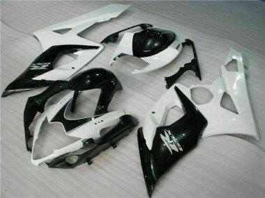 2005-2006 White Glossy Black Suzuki GSXR 1000 Motorcycle Fairings Canada