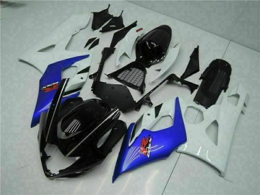 2005-2006 White Blue Glossy Black Suzuki GSXR 1000 Motorcycle Fairing Canada