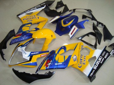 2005-2006 Yellow White Black Corona Suzuki GSXR 1000 Motorcycle Fairings Canada