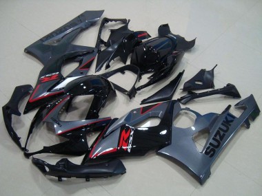 2005-2006 Glossy Black Matte Black Red Suzuki GSXR 1000 Motorcycle Fairings Canada