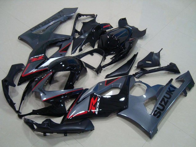 2005-2006 Glossy Black Matte Black Red Suzuki GSXR 1000 Motorcycle Fairings Canada