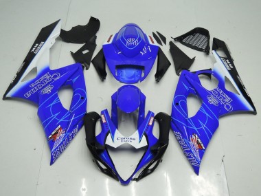 2005-2006 Blue White Black Corona Suzuki GSXR 1000 Motorcycle Fairings Canada