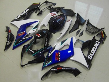 2005-2006 White Blue Glossy Black Suzuki GSXR 1000 Motorcycle Fairings Canada