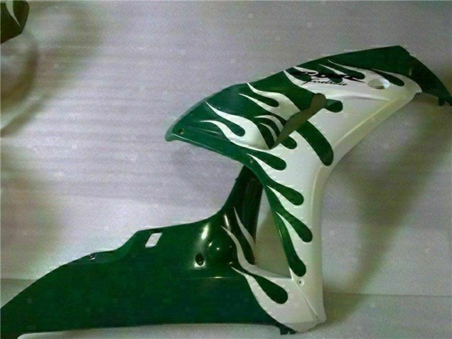2006-2007 White Green Flame Honda CBR1000RR Motorcycle Fairings Canada