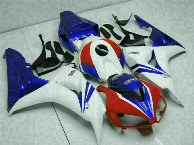 2006-2007 White Red Blue HRC Honda CBR1000RR Motorcycle Fairing Kits Canada