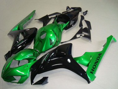 2006-2007 Green Glossy Black Honda CBR1000RR Motorcycle Fairings Canada