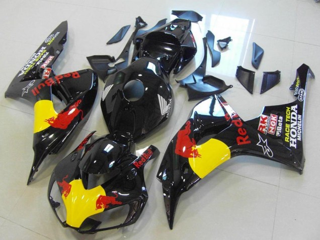 2006-2007 Glossy Black Yellow Red Bull Honda CBR1000RR Motorcycle Fairings Canada