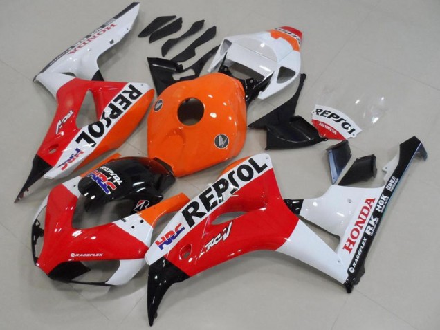 2006-2007 Orange White Red Glossy Black Repsol HRC Honda CBR1000RR Motorcycle Fairing Canada