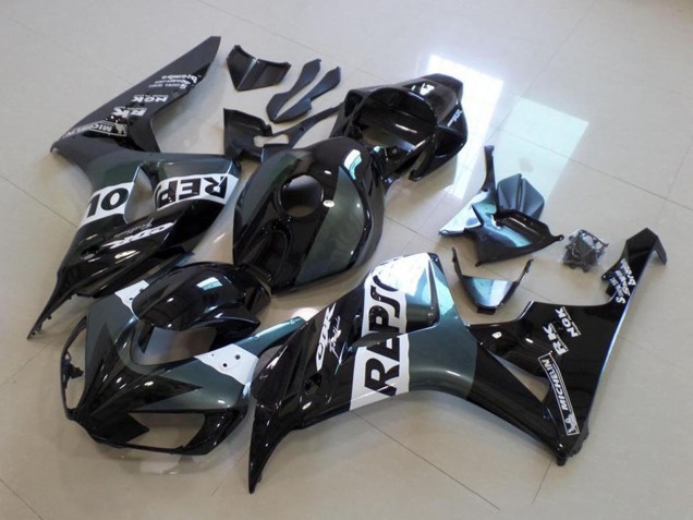 2006-2007 Grey White Glossy Black Repsol Honda CBR1000RR Motorcycle Fairing Canada