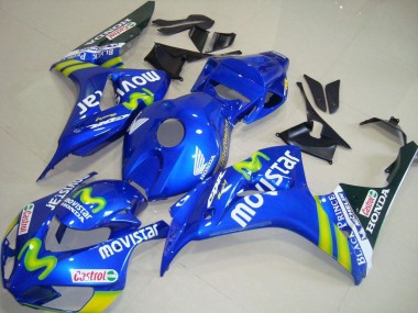 2006-2007 Blue Green MoviStar Castrol Honda CBR1000RR Motorcycle Fairings Canada