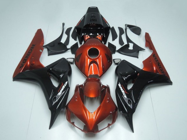 2006-2007 Red Glossy Black Honda CBR1000RR Motorcycle Fairing Canada