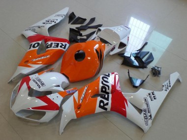 2006-2007 Orange White Red Glossy Black Repsol Honda CBR1000RR Motorcycle Fairing Canada