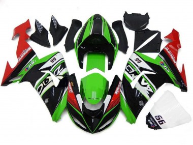 2006-2007 Green White Red Black 66 Kawasaki ZX10R Motorcycle Fairings Canada
