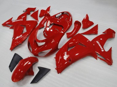 2006-2007 Red White Kawasaki ZX10R Motorcycle Fairings Canada