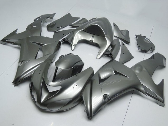2006-2007 Glossy Grey Kawasaki ZX10R Motorcycle Fairings Canada
