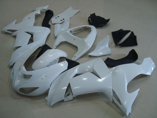 2006-2007 White Kawasaki ZX10R Motorcycle Fairings Canada