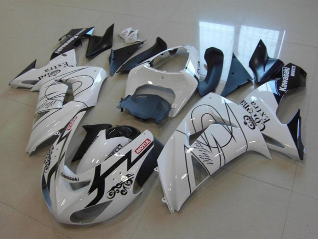 2006-2007 White Black Red Motul Corona Extra Kawasaki ZX10R Motorcycle Fairings Canada