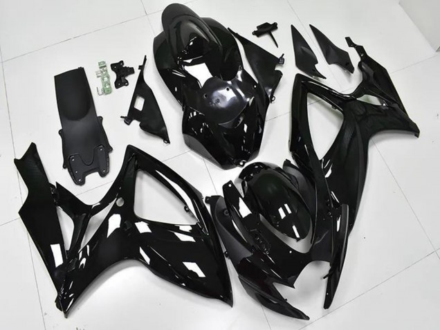 2006-2007 Glossy Black Suzuki GSXR 600/750 Bike Fairings Canada