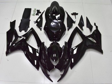 2006-2007 Glossy Black Suzuki GSXR 600/750 Bike Fairings Canada