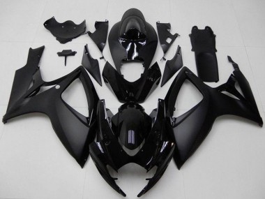 2006-2007 Matte Black Glossy Black Suzuki GSXR 600/750 Motorcycle Fairings Canada
