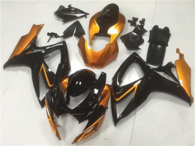 2006-2007 Orange Glossy Black Suzuki GSXR 600/750 Motorcycle Fairings Canada