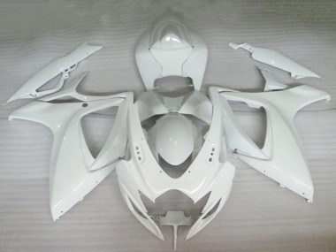 2006-2007 Pearl White Suzuki GSXR 600/750 Motorcycle Fairings Canada