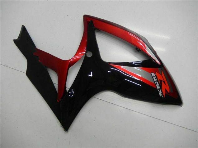 2006-2007 Red Glossy Black Suzuki GSXR 600/750 Motorcycle Fairing Canada