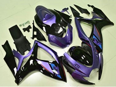 2006-2007 Purple Glossy Black Blue Suzuki GSXR 600/750 Motorcycle Fairings Canada