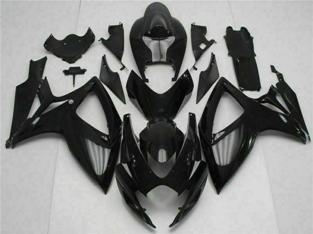 2006-2007 Glossy Black Suzuki GSXR 600/750 Motorcycle Fairing Kits Canada