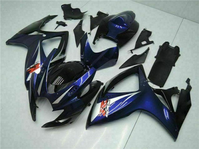 2006-2007 Glossy Black Blue Suzuki GSXR 600/750 Motorcycle Fairings Canada