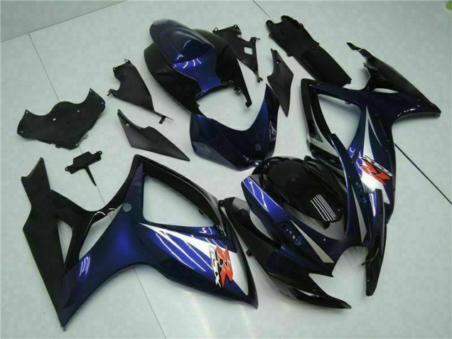 2006-2007 Glossy Black Blue Suzuki GSXR 600/750 Motorcycle Fairings Canada